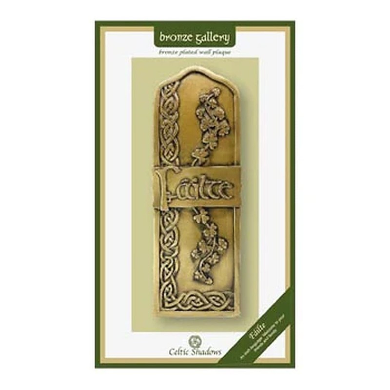 Royal Tara Bronze Failte Wall Hanging Plaque Irish Welcome Handcrafted