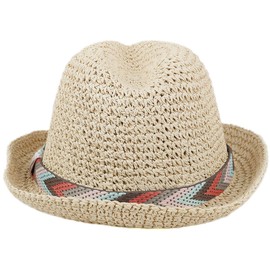 Chillouts Medellin Crushable Straw Hat Summer Sun Hat Beach Hat Trilby Straw Trilby - natural