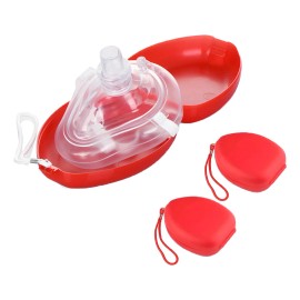 2 Pcz Mascarilla Rcp Pocketmask Primeros Auxilios Portatil, Mascarilla Rcp Con Estuche Portatil Reanimador Primeros Auxilios Emergencias Paramedico