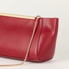 The Drop Harlei Framed Clutch Bag, Dark Red, One Size
