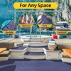 Grefinity Marine Carpet,5 FT x 10 FT Deep Blue Indoor