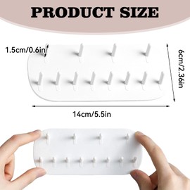 Pack of 2 Jewellery Storage Wall, Hook Rail, Hanging Wall Mount, Chain Storage Hanging, Chain Holder, Jewellery, Jewellery Storage, Small, Storage Jewellery, Chain Stand, Jewellery Holder Wall