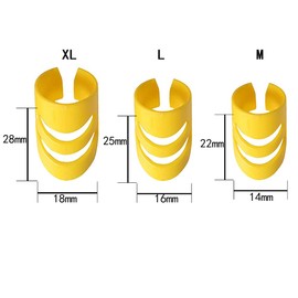WELANGBN 8Pcs Alaska Guitar Picks（XL+L+L+M）, Adjustable Finger Picks, Alaska Picks Plectrums Stringed Instrument Accessories Guitar Picks (Yellow)
