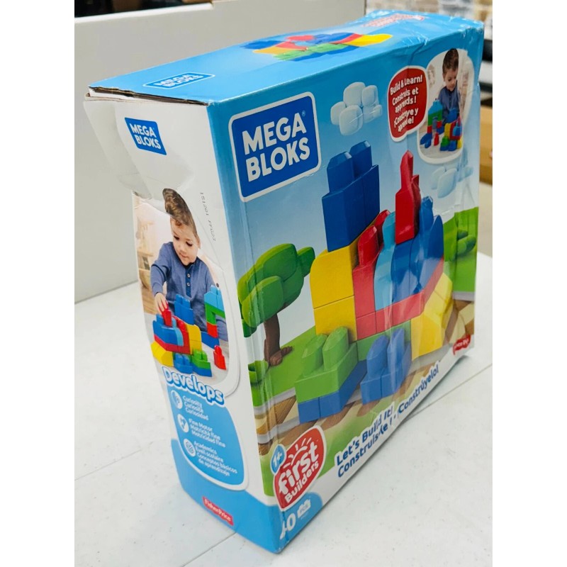 Fisher Price Mega Bloks Let's Build It 40 Pieces BRAND