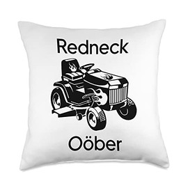 Original Funwear Redneck Oober Tractor-Funny Taxi Service Parody Throw Pillow, 18x18, Multicolor