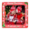 LASLU Merry Christmas Inflatable Selfie Photobooth Frame Red and Green,