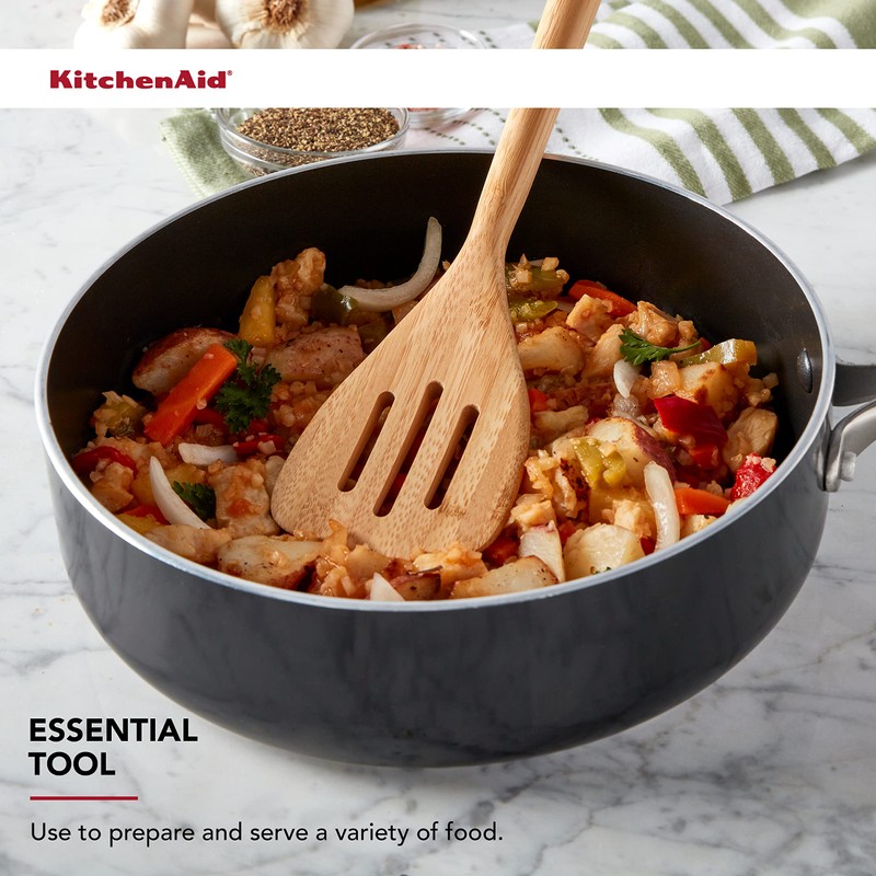 KitchenAid Universal Bamboo Slotted Turner, 12-Inch