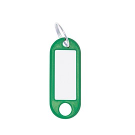 WEDO 262811804 Key Fobs for Labelling, Green, Pack of 100, with Ring