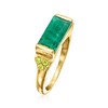 Ross-Simons 5.50 Carat Emerald and .60 ct. t.w. Peridot Ring
