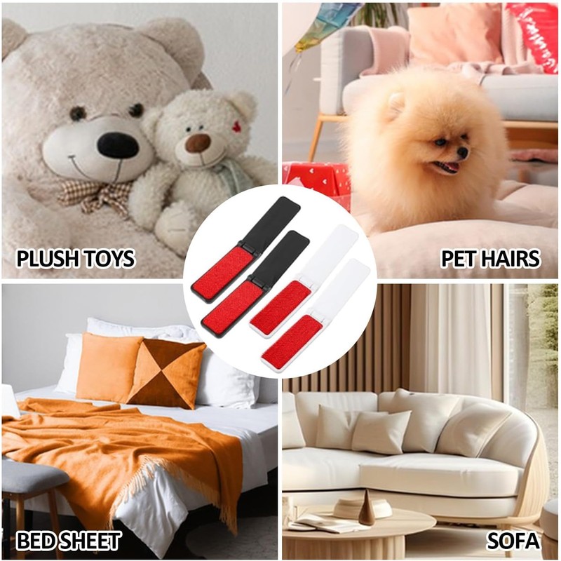 Foldable Travel Lint Brush, 4Pcs Folding Mini Pocket Lint Brush,Foldable