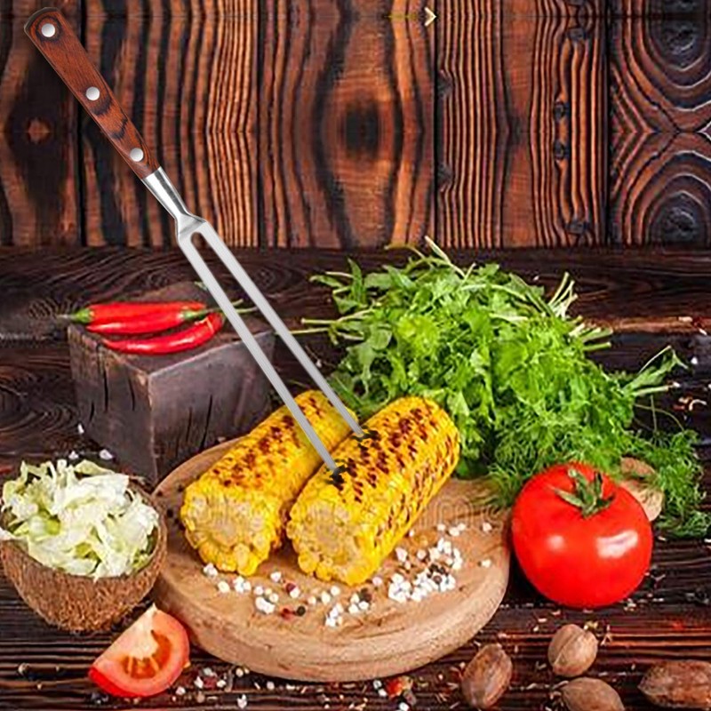 Heavy Stainless Steel Carving Fork,Barbecue Cooking Meat Fork, Used to
