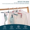 HASLED Pack of 4 Foldable Hangers with Clip - 360°