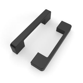 FILTA Matte Black 3.75 Inch(96mm) Kitchen Cabinet Handles,10 Pack Black Cabinet Pulls Cabinet Hardware for Cabinets Cupboard Drawer