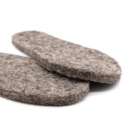 Men's Snug Feet 100% Herdwick Felt Boot Insole Grey