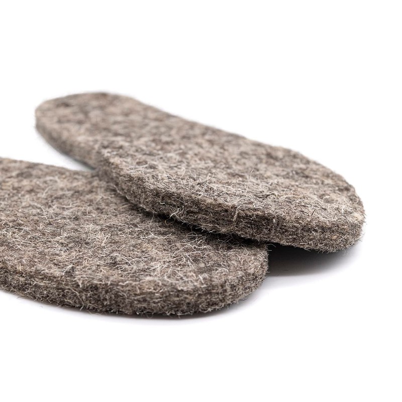 Men's Snug Feet 100% Herdwick Felt Boot Insole Grey