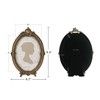 Sunlit Vintage Picture Frame 5x7 Inch, Oval Antique Photo Frames