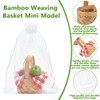 INTERWARM 24Sets Mini Woven Baskets with Handles Bulk, Mini Picnic