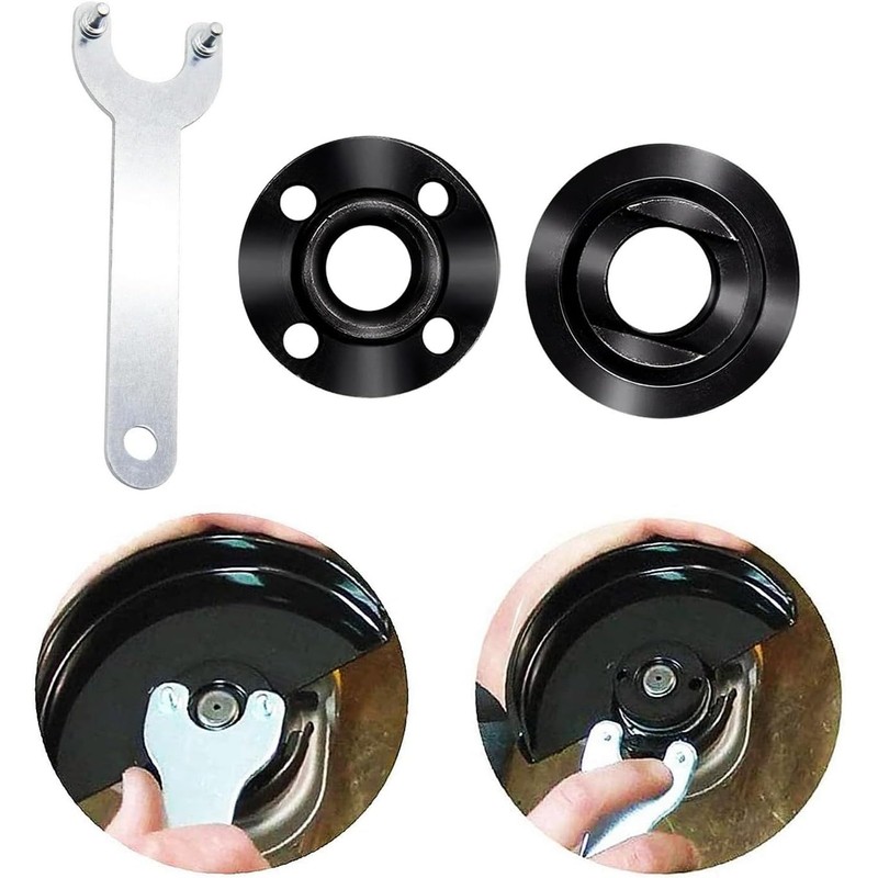 Angle Grinder Nuts，2 Angle Grinder Flange Nuts with 1 Angle