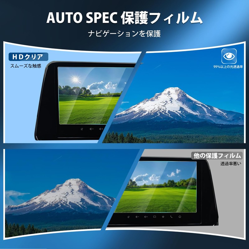 AUTO SPEC スズキ フロンクス 保護フィルム 9インチ ナビ フィルム ディスプレイオーディオ専用 2024年10月~