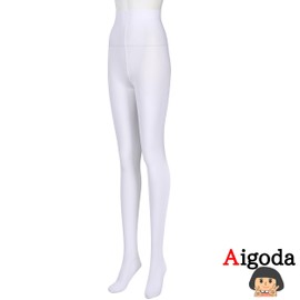 Aigoda Ballet Tights, Perforated, Children, Adults, 5 Colors, Girls Tights, Kids, Juniors, Women's, Spring, Autumn, Winter, Stretchable, white