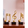 Amoy-Art 3 x Decorative Sculptures Music Note Figures Treble Clef