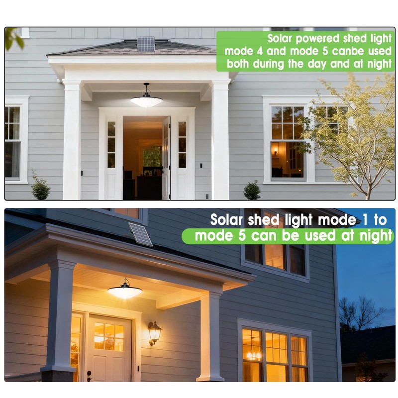 Solar Shed Light Outdoor Indoor Solar Powered Motion Sensor Light