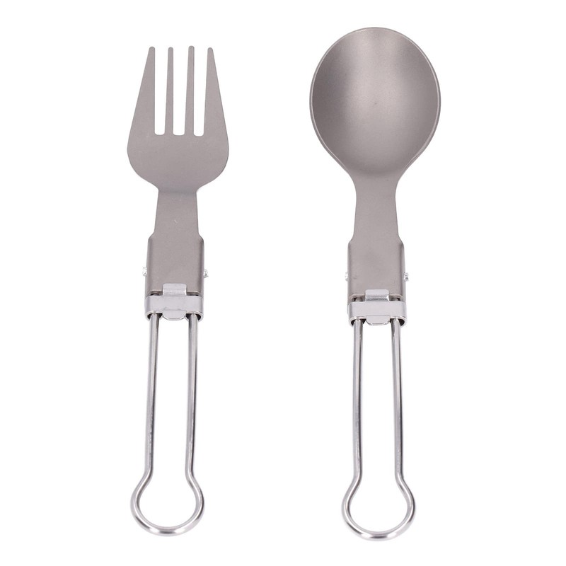 Camping Cutlery Set Camping Foldable Spoon Fork Portable Travel Tableware