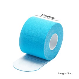 5 Roll Kinesiology Tape, Athletic Support Tape Self Adherent Sport Tape for Muscles and Joints - Boost Blood Circulation, Reduce Swelling, and Relieve Pain (2.5cm x 5m)