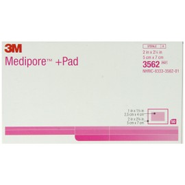 3M™ Medipore™ +Pad Soft Cloth Adhesive Wound Dressing, 3562, Dressing - 2 in x 2-3/4 in, Pad - 1 in x 1-1/2 in