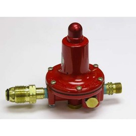 L.B. White 21788 2 Stage Propane LP Gas Regulator, 25psi Preset w/Soft Nose POL for Commercial — Compatible w/Norseman Jet, & Bertha Series