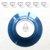 GVSAVY 50pcs Round Hooks, Wall Mount Hooks, Plastic Hooks, Vertical