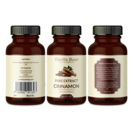 Pure Cinnamon Extract for Baking and Flavoring - 4 OZ - Premium Quality Natural Flavors for Baked Goods, Desserts, & Cooking