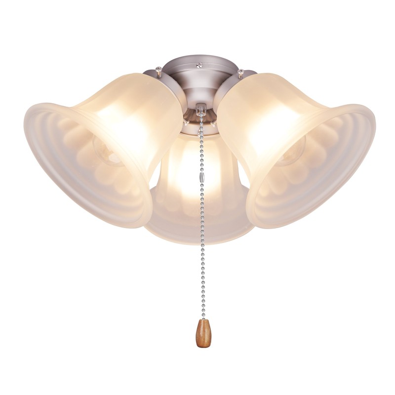 Aspen Creative 22002-11 Ceiling Fan Fitter Light Kit with Pull