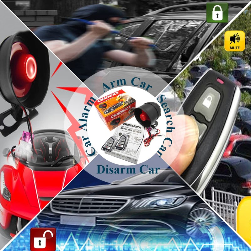 Car Horn Siren Alarm,Universal Car Alarm Security Protection System with