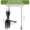 OFFCUP Stand Up Weeding Tool, Detachable Handle Weed Remover Tool,