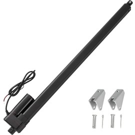 JQDML 26 Inch Stroke Linear Actuator 12V Heavy Duty 440lbs/2000N IP65 Waterproof Electric Actuator Speed 0.31"/sec with Mounting Brackets