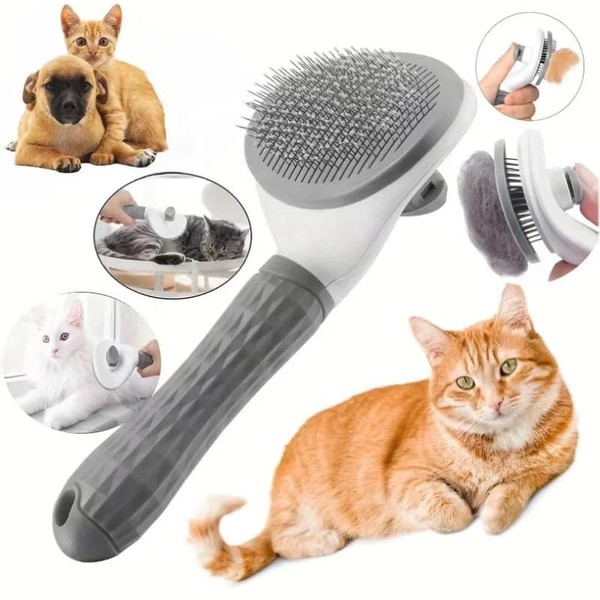 "Pet Grooming Brush for Deshedding- Professional De-Shedding Tool for Dogs