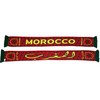 Marruecos - Bufanda de punto de fútbol, rojo, verde, dorado