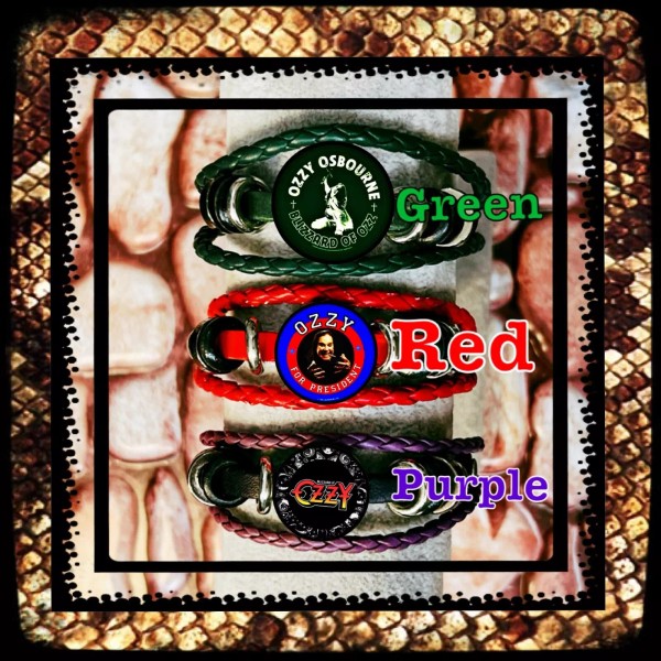 OZZY OSBOURNE THREE COLOR BRACELETS 80’S ROCK MEMORABILIA🤘