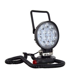 Willpower LED Work Light Bar with Magnetic Base 4 Inch 10 cm 42 W LED Headlight 12 V 24 V Waterproof Spot Additional Headlight Reversing Light for Offroad Car Tractor Boat Truck 4 x 4