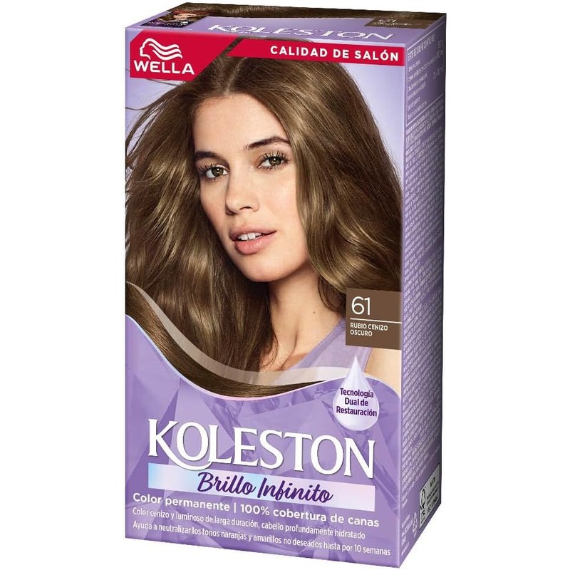 Koleston Tinte Permanente 61 Rubio Cenizo Oscuro