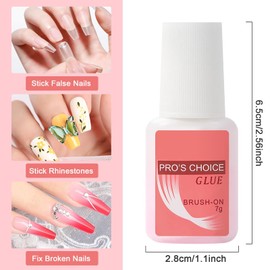 Sularpek Nail Glue, Nail Glue Extra Strong, Strong Nail Glue, False Nail Glue, Extra Strong Nail Glue, Gel Nail Glue, for Applying Artificial Nail Tips Manicure