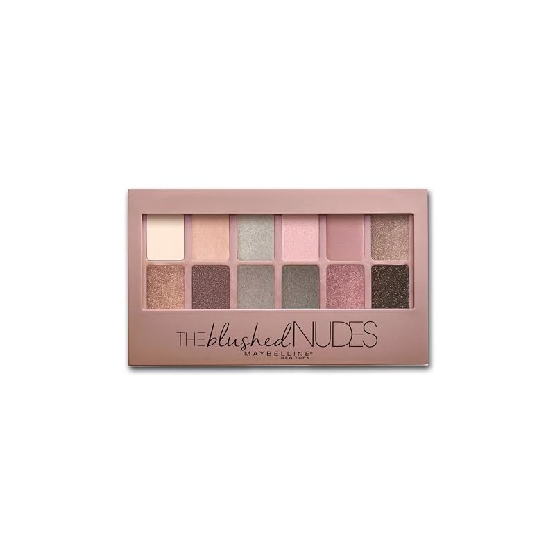 Maybelline Maquillaje Eye Shadow Palette The Blushed, color Rosas/Cafes