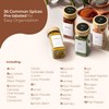 ComSaf Spice Jars with Label 4 oz 24Pcs, Glass Spice