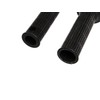 Set of rubber parts and 2x end mushrooms, black, suitable