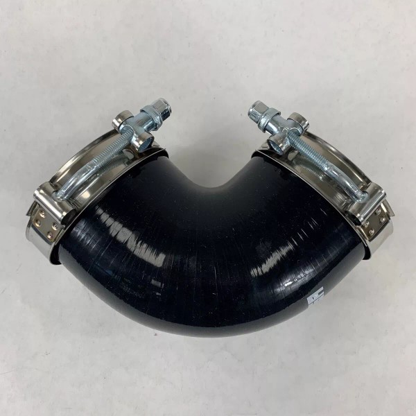 Unbranded Black 3" I.D. to 3" I.D. 90 Degree Silicone