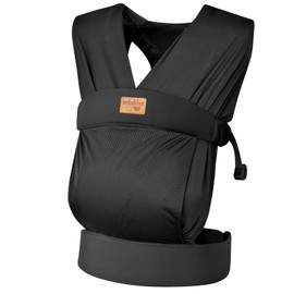 vrbabies Baby Wraps Carrier Sling, Baby Carrier for Newborns and Toddlers,Skin-Friendly and Soft Front Baby Carrier Wrap Perfect Baby Gifts (Black, Mesh)