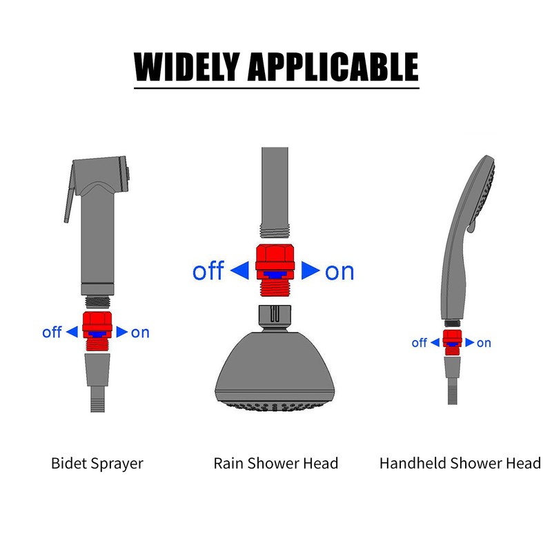 Shower Head Valve G1/2 Shut Off Valve Water Flow Control