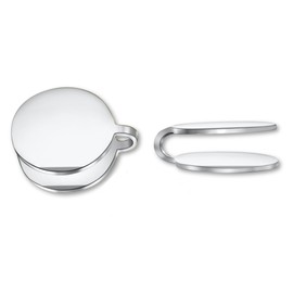 12mm Keloid Pressure Earring for Women and Men | Clip on Compression Earrings for Swelling Keloids (Silver)