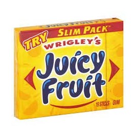 Juicy Fruit Gum Slim Pack (Pack of 6)
